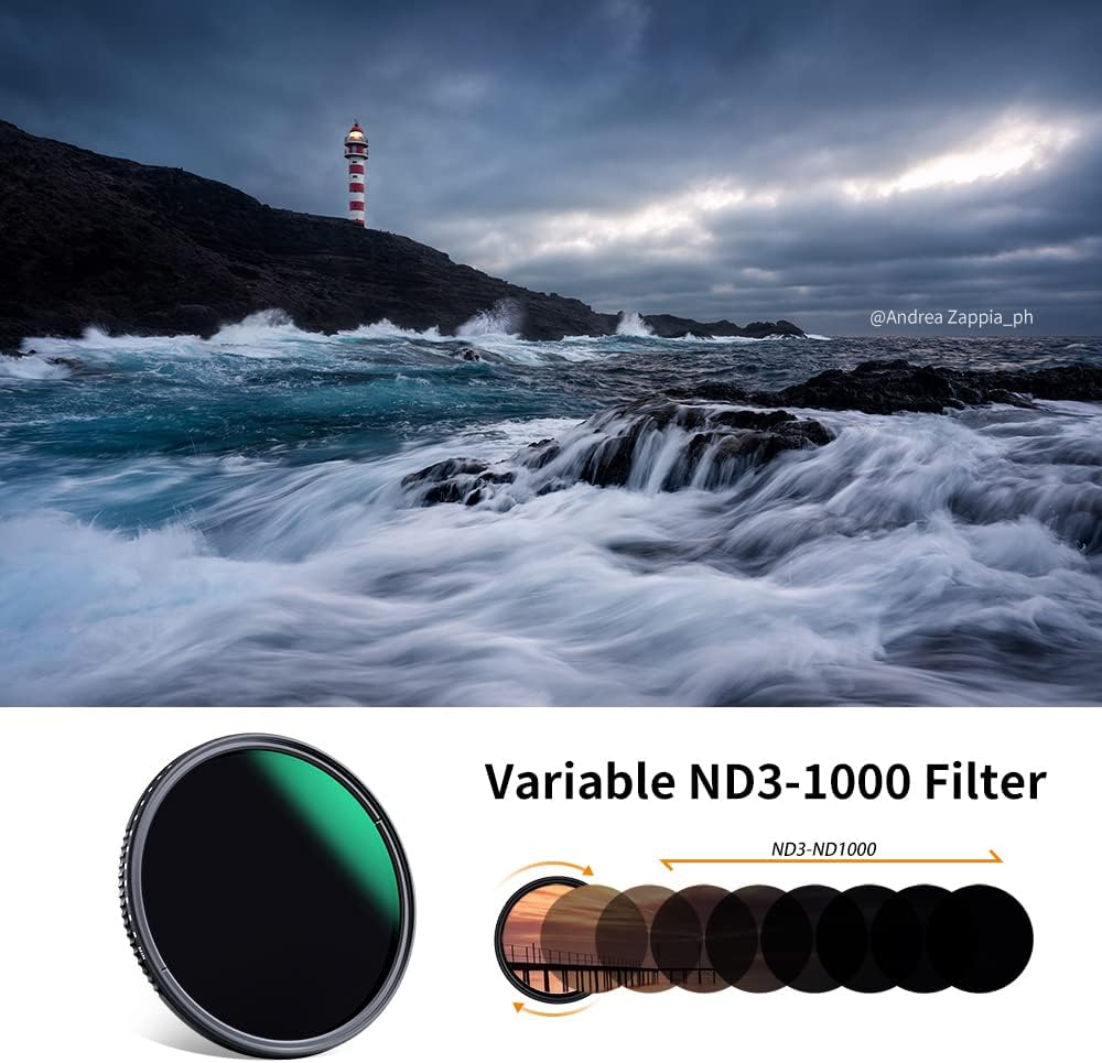 77mm Variable ND3-ND1000 Neutral Density Lens Filter X329
