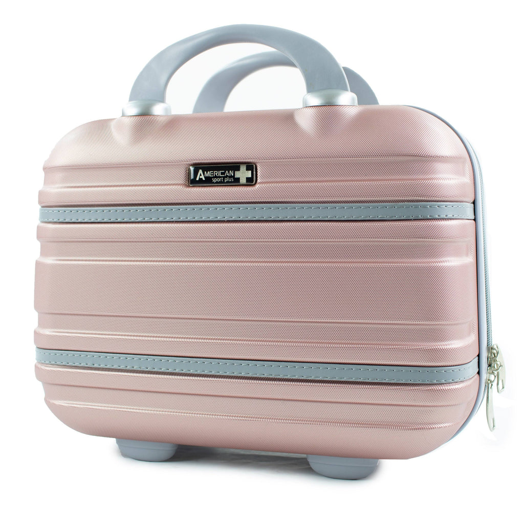 2 Piece Carry-On Cosmetic Luggage Set Black K43485