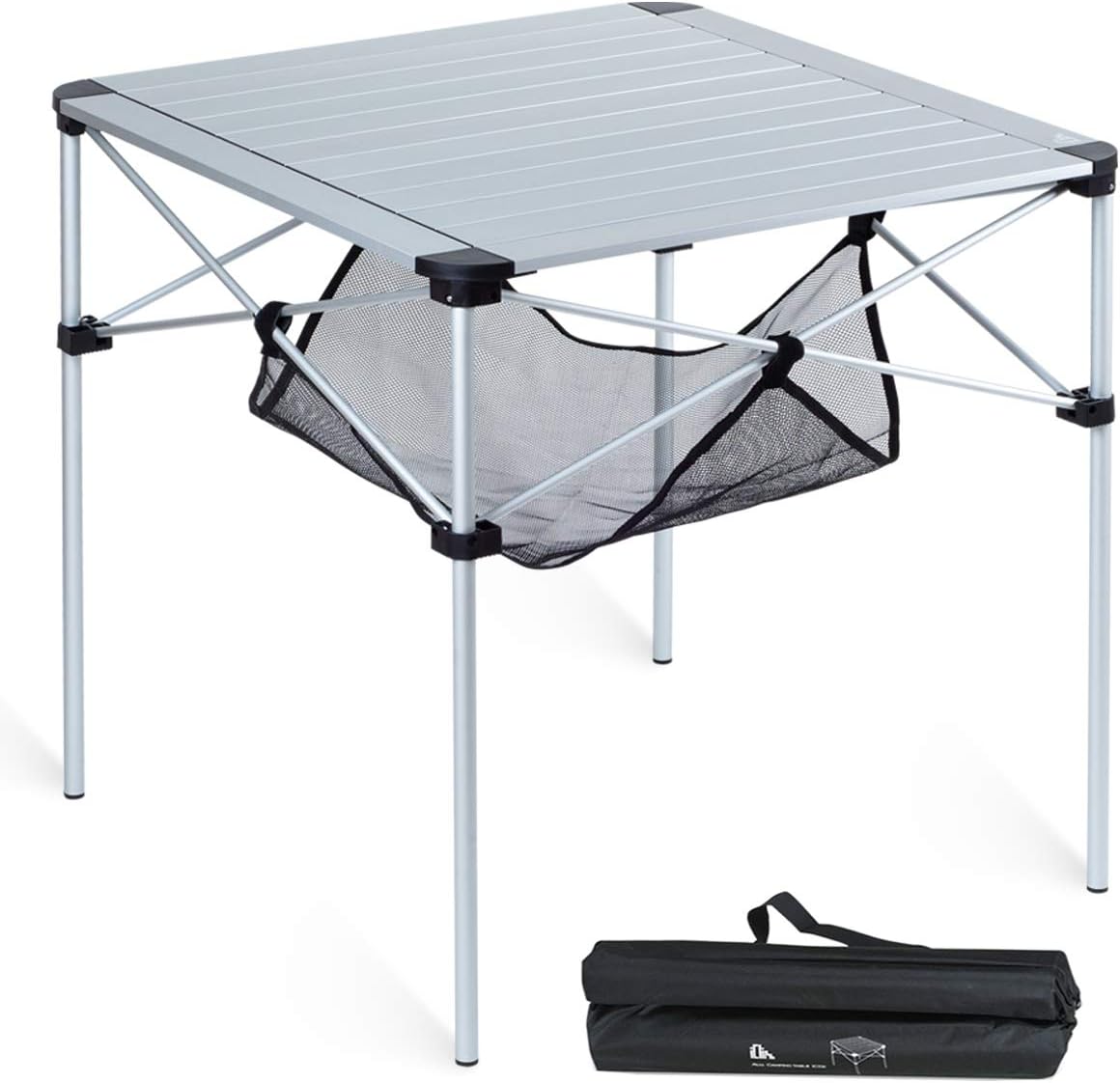 Lightweight Aluminum Folding Square Table with Carry Bag W115398