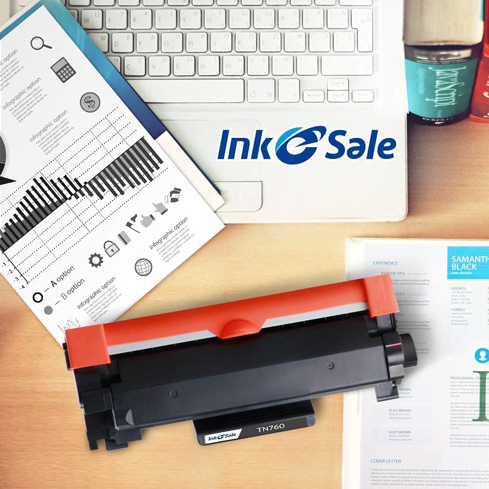 Compatible TN760 Toner Cartridge 4 Pack Black J6160