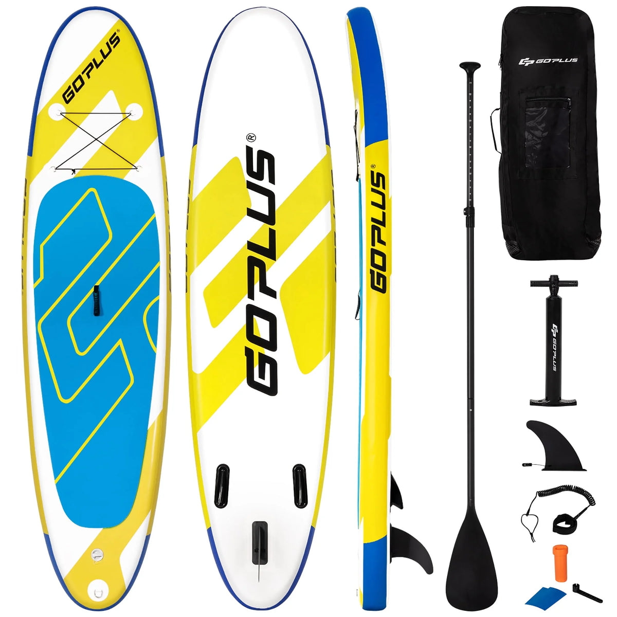 11ft Inflatable Stand Up Paddle Board Yellow U18091