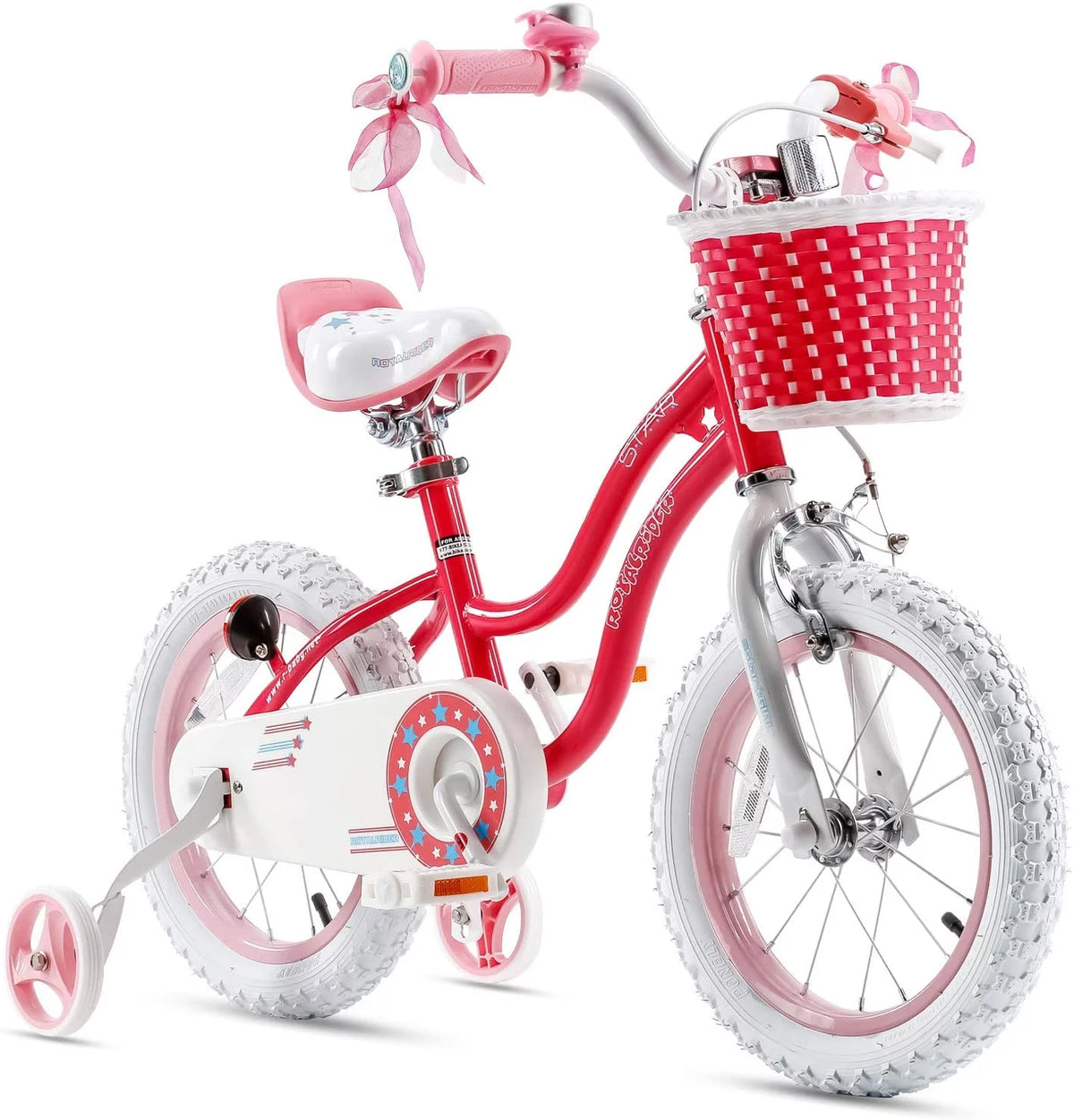 Blue 16 In. Kids Bike with Training Wheels and Basket F956211