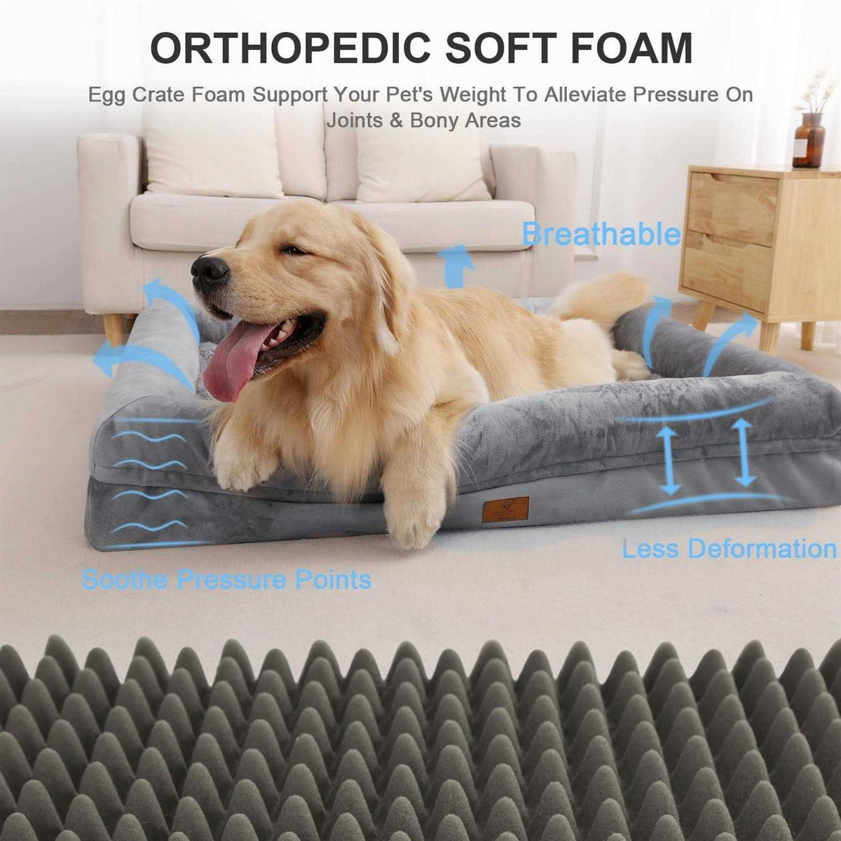 Washable Dog Bed with Removable Cover P715