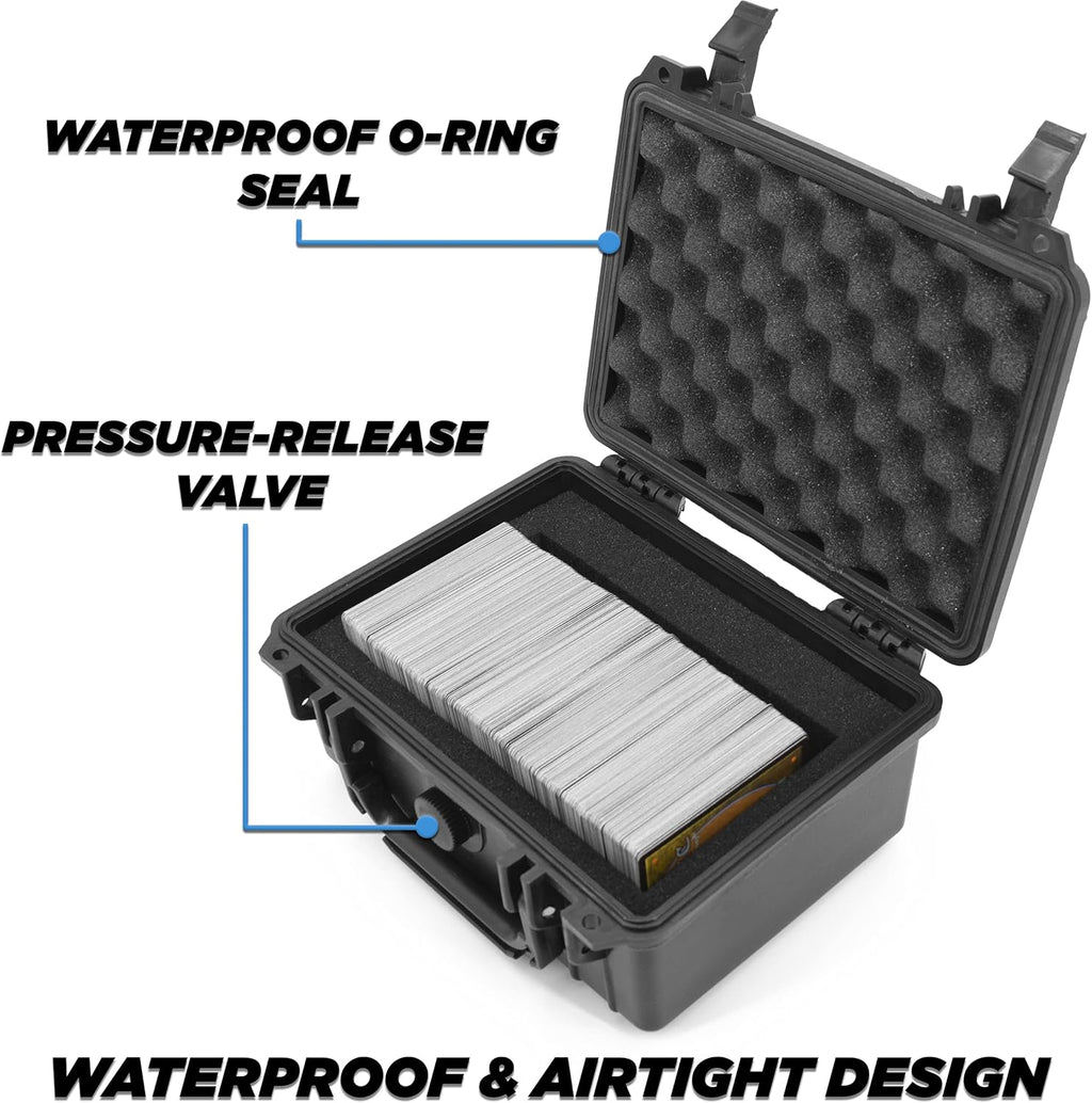 Waterproof 550 Card Trading Card Case with Foam Interior G92801
