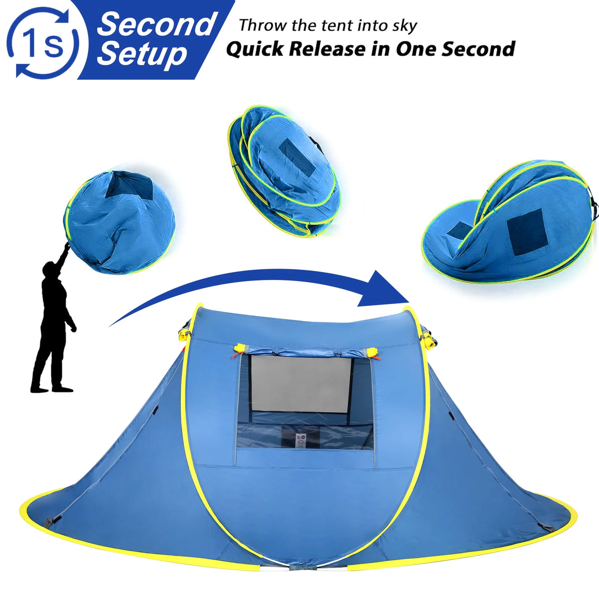 3 Person Pop up Camping Tent B201