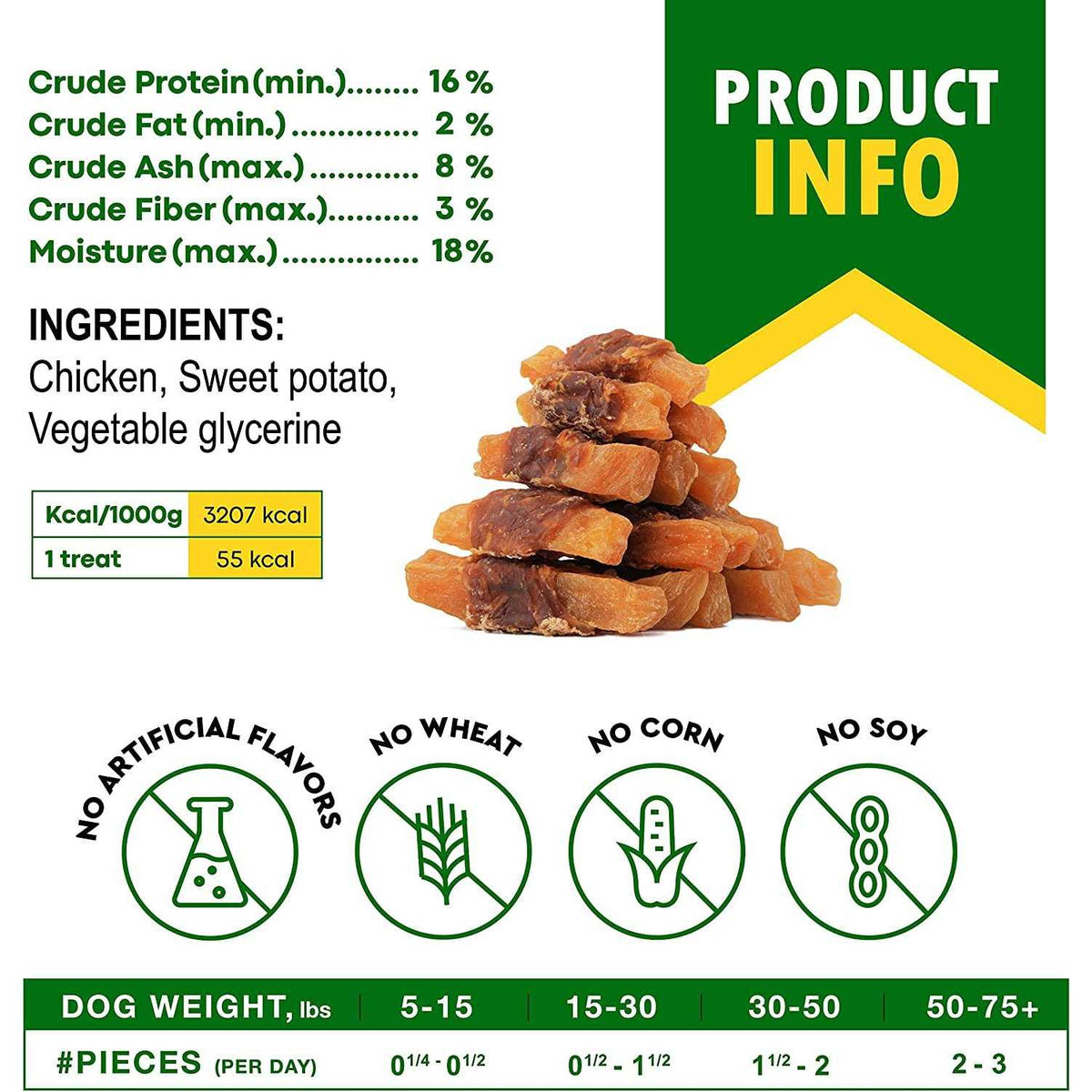Sweet Potato Wrapped with Chicken Dog Chew Treats J4659