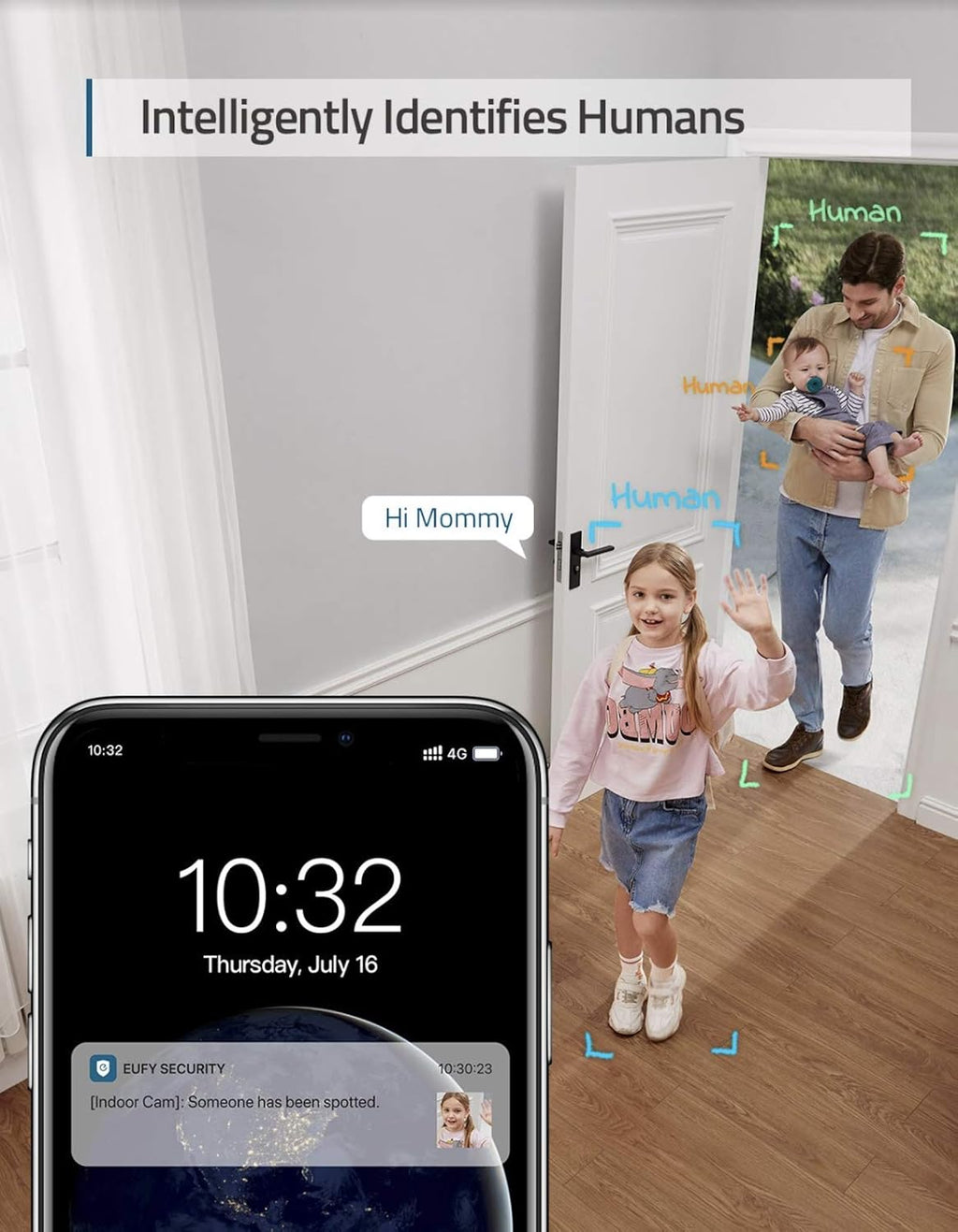 2K Wi-Fi Indoor Camera with Night Vision and Two-Way Audio Z578