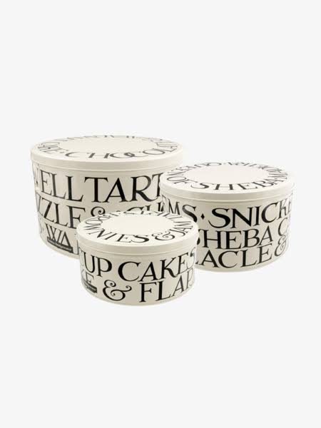 Black Set of 3 Cake Tins X823801