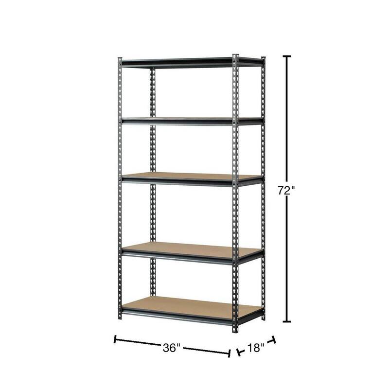 5-Tier Steel Storage Shelving Unit J485018
