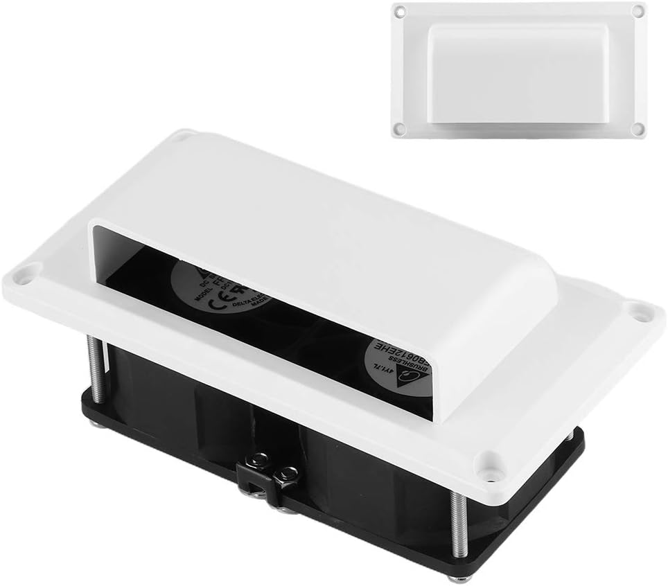 12V 25W RV Side Air Vent Exhaust Fan with Mounting Screws U3625