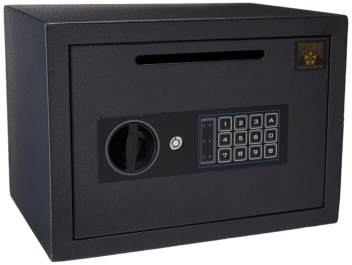 Compact Steel Digital Safe with Keypad Black M467771