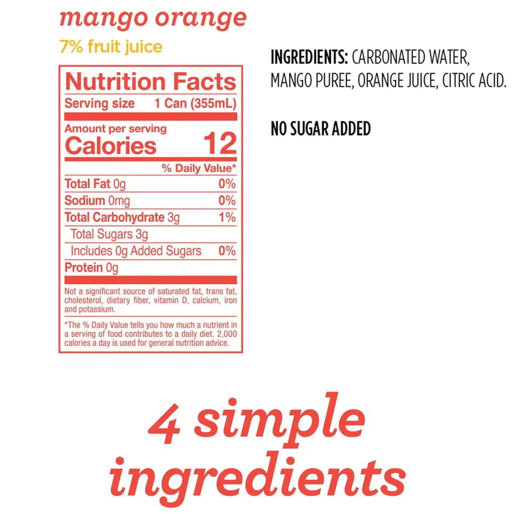 4 Flavor Variety Pack Sparkling Water 12 Fl Oz (Pack Of 20) U8733