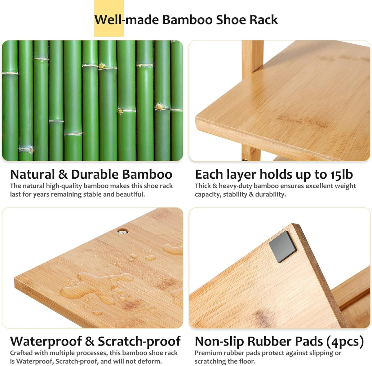 Bamboo Shoe Rack L710