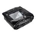 18 ft. x 24 ft. Silver and Black Weather-Resistant Tarp U87713