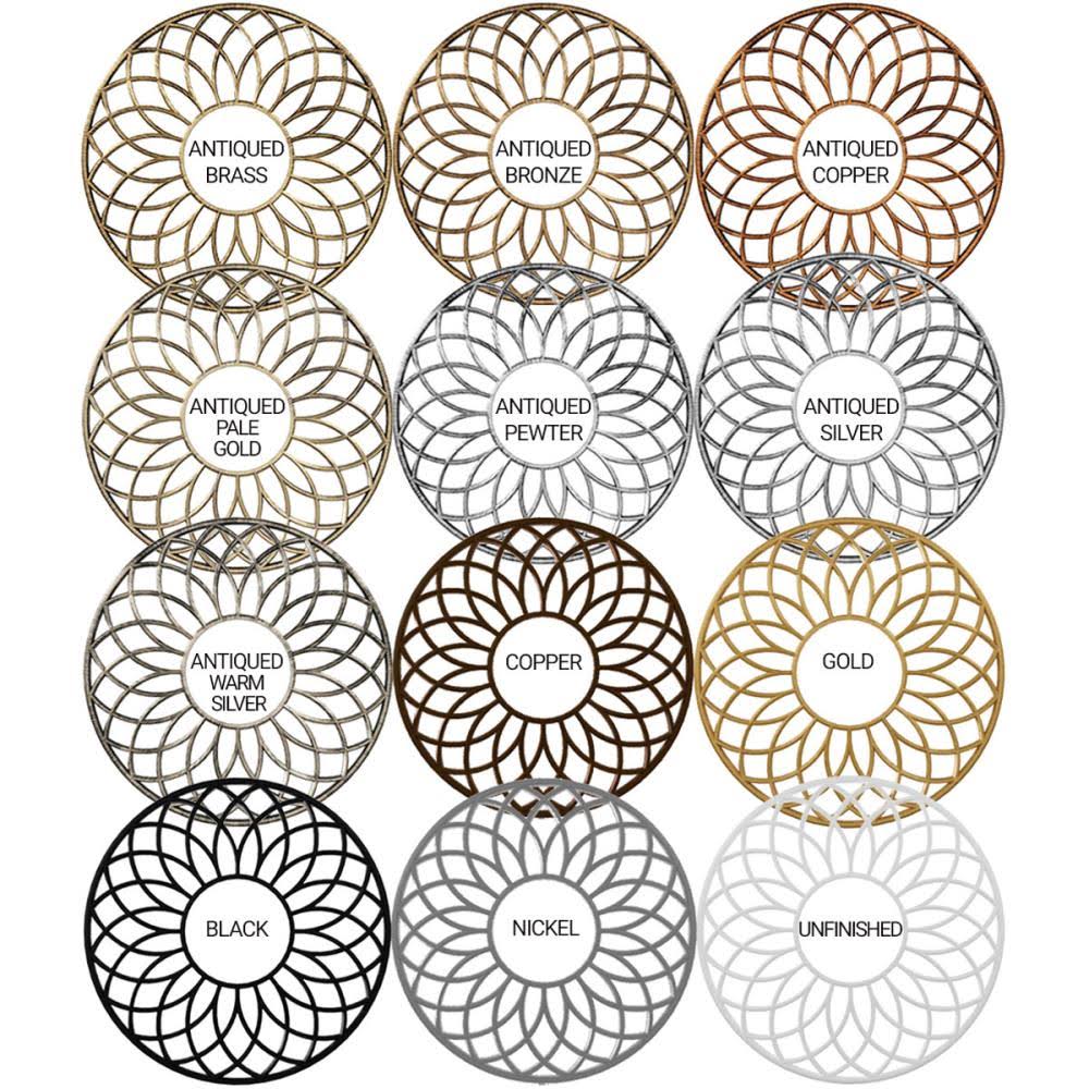 Antiqued Brass PVC Ceiling Medallion W707