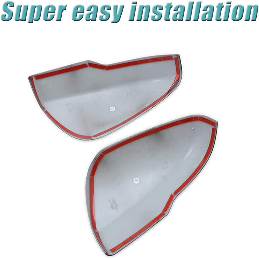 Car Side Rear View Mirror Guard Cover Caps Trims (Carbon Fiber) U143