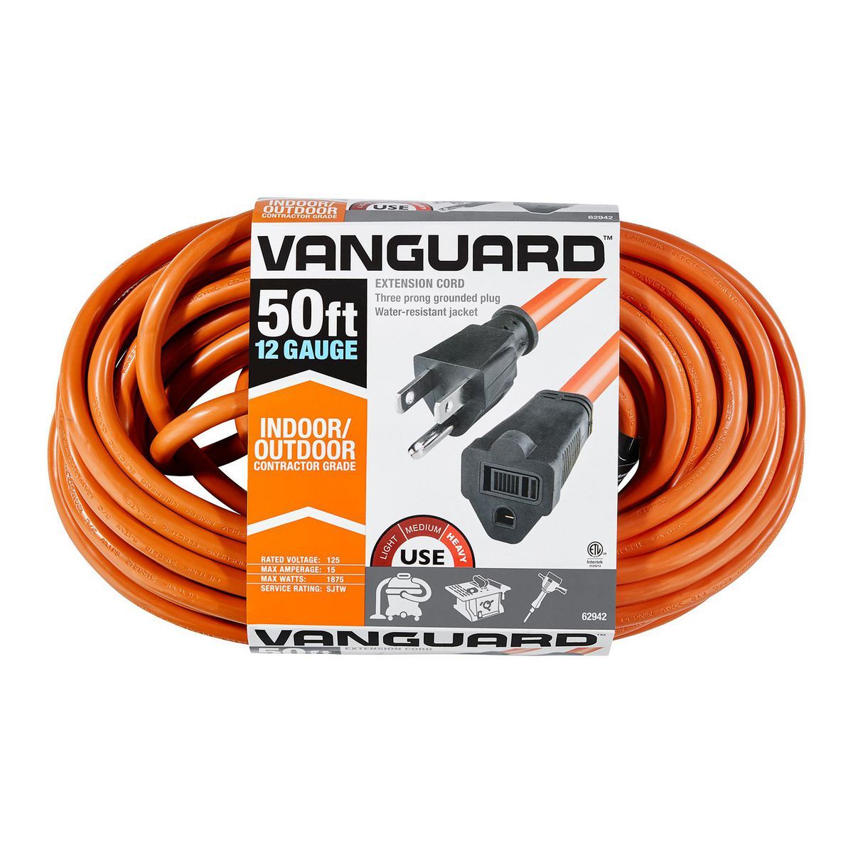 50 ft. 12/3 Gauge Outdoor Extension Cord F634136