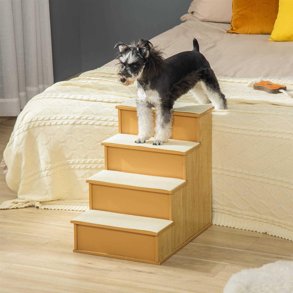 Small Pet Steps with Cushioned Removable Covering J569