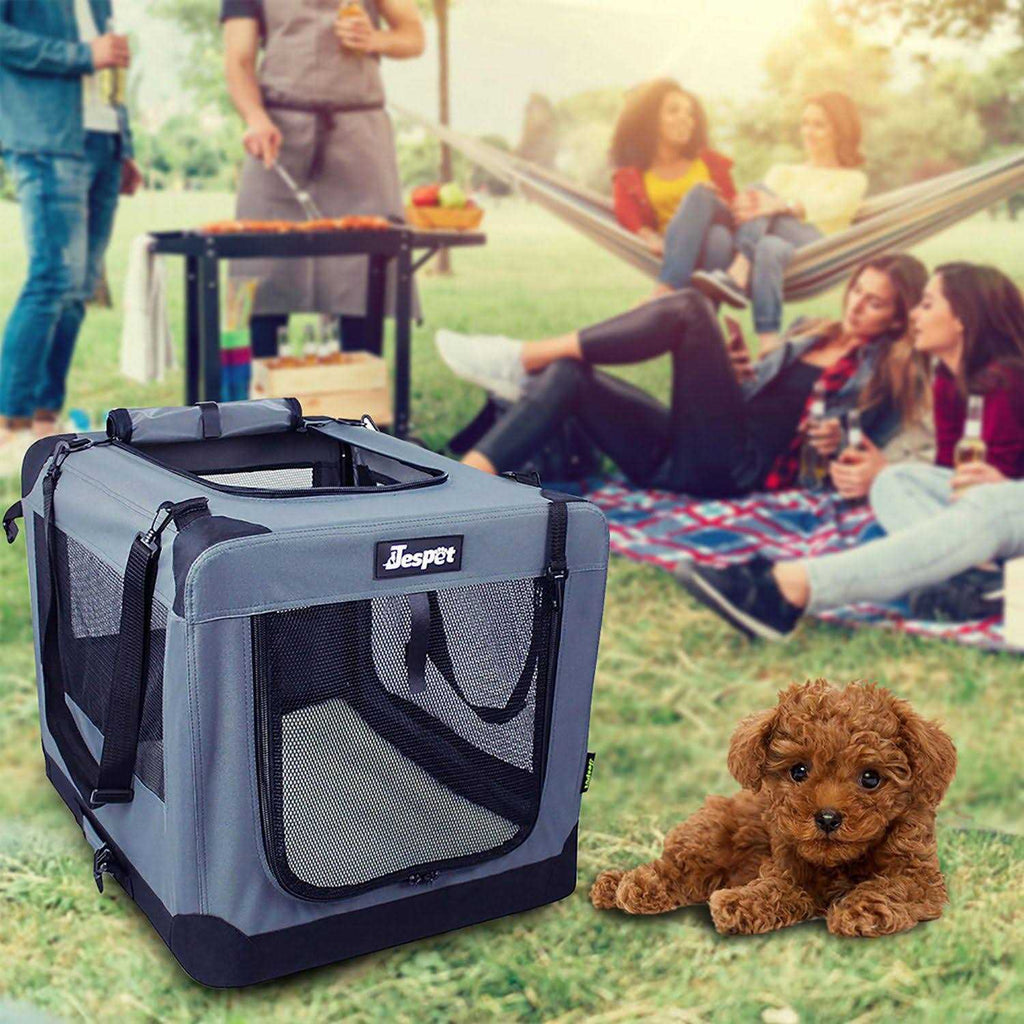 3-Door Collapsible Soft-Sided Dog Crate U19201