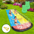 15.5ft Double Race Lawn Water Slides K35440