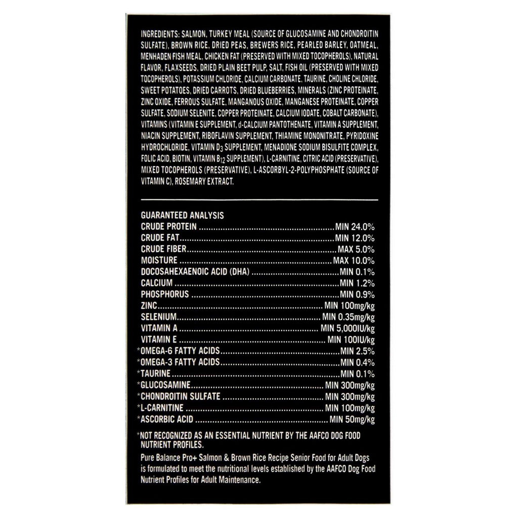 Senior Salmon & Brown Rice Dry Dog Food W260704