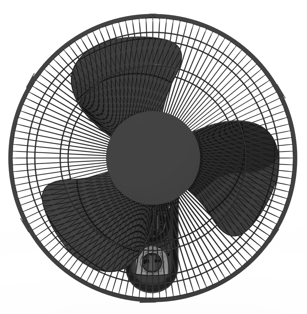 16 3-Speed Oscillating Wall Mount Fan T526