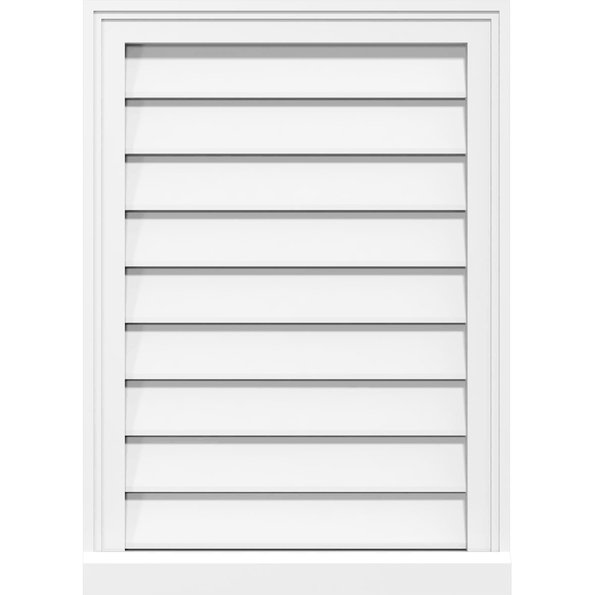 Vertical Surface Mount PVC Gable Vent R982472