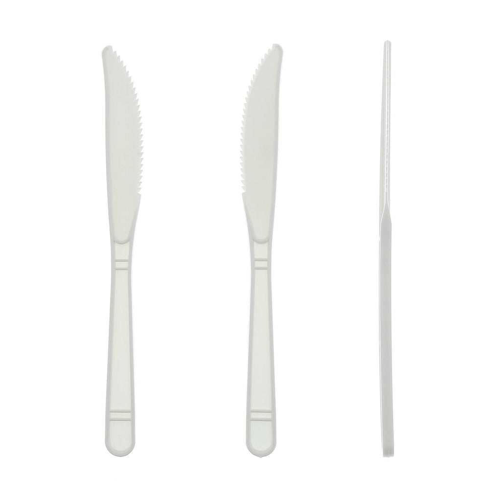 White Polypropylene Knives, Case of 1000 A13118