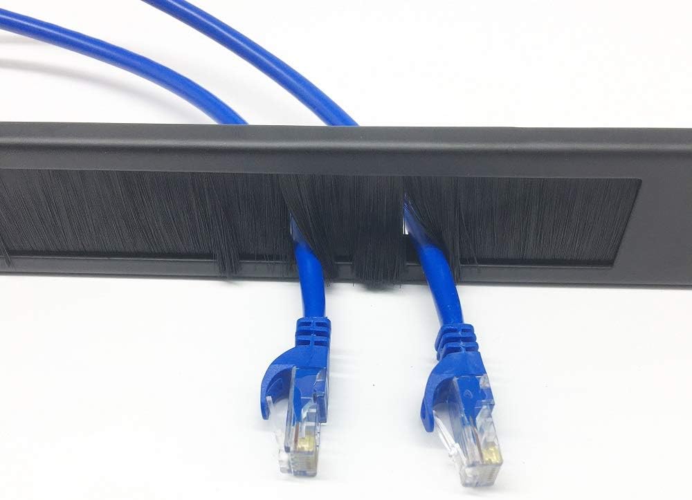 5 Pack 1U Brush Cable Manager Panel for 19 Inch Server Rack Q254