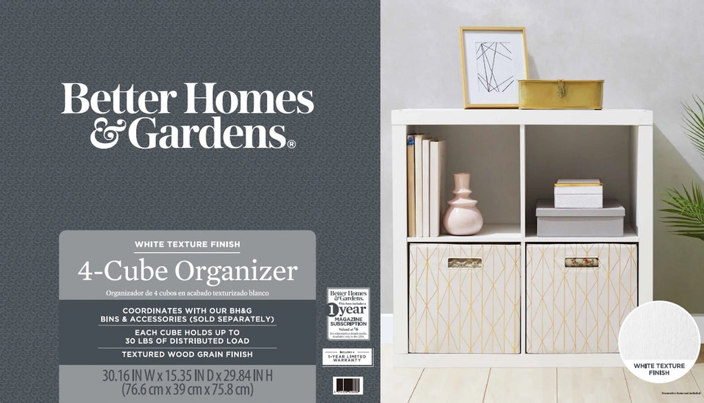 4-Cube Storage Organizer S398