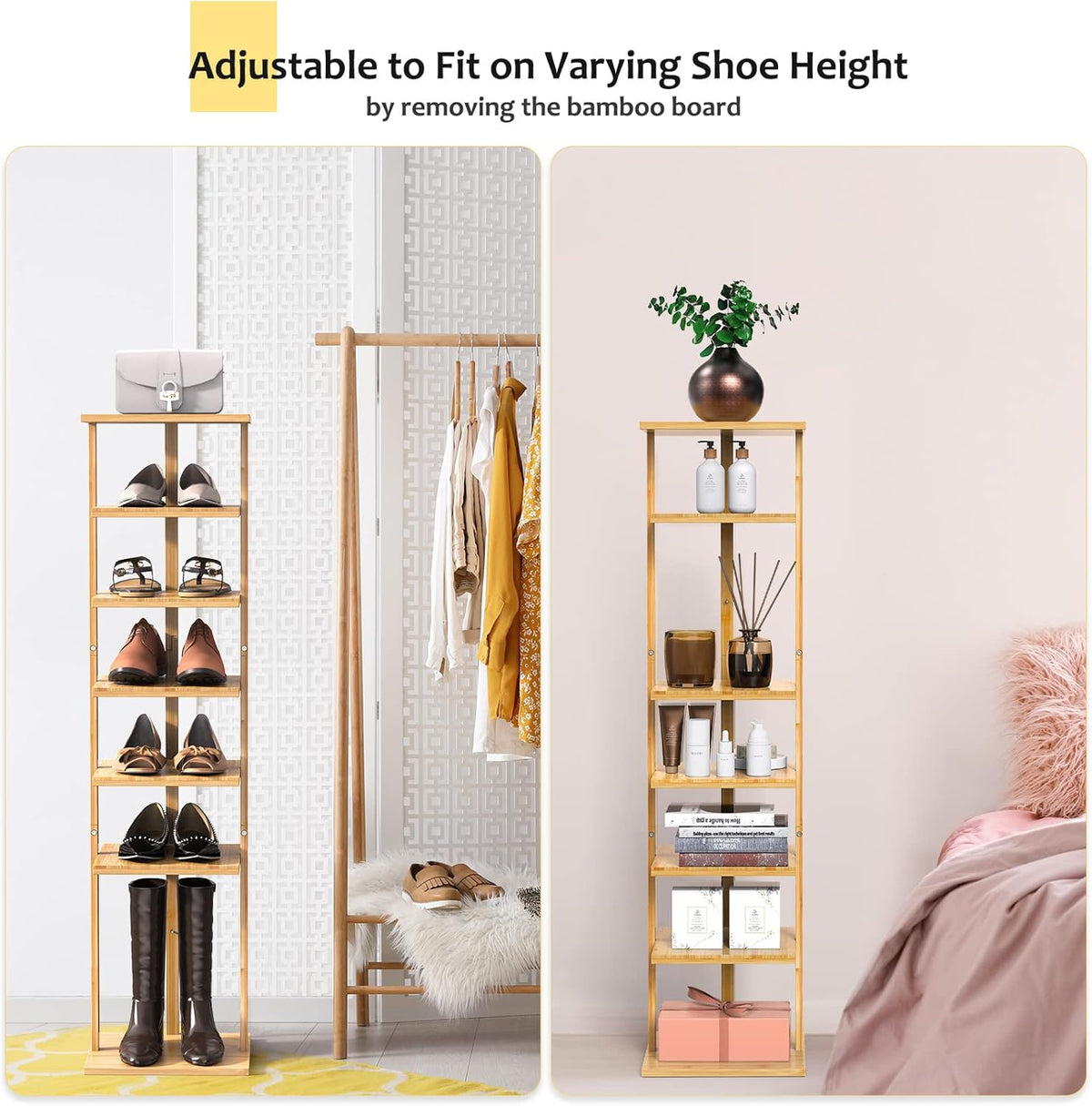 Bamboo Shoe Rack L710
