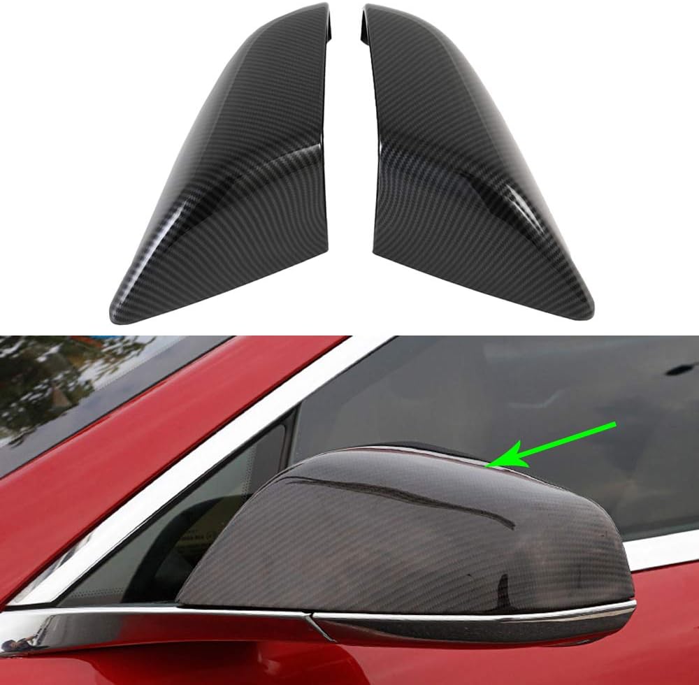 Side Mirror Cover ABS Plastic Imitation Carbon Fiber Pack of 2 S67698