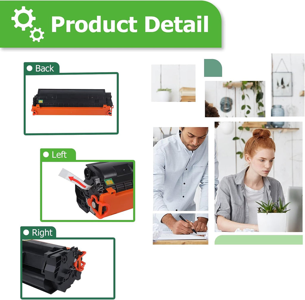 Compatible Toner Cartridge Replacement Black 2-Pack H6823