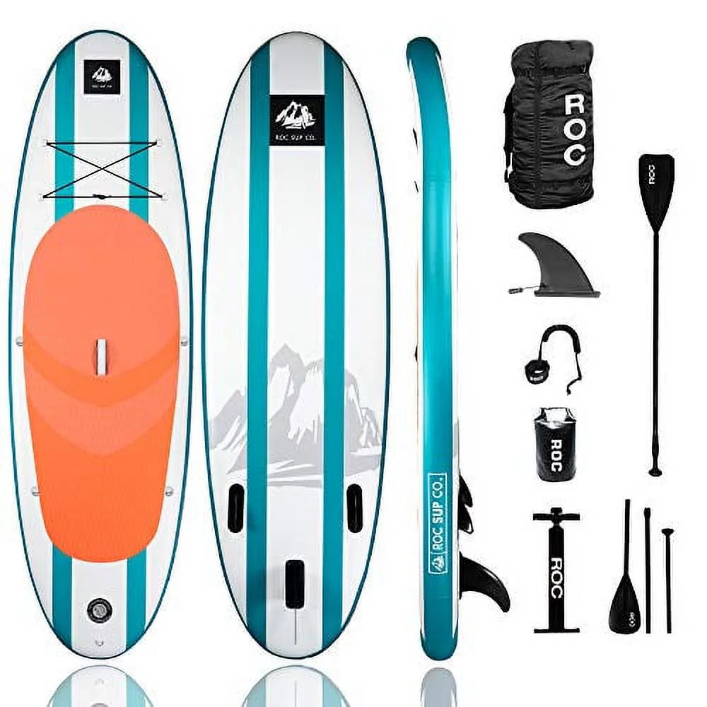 Inflatable Stand Up Paddle Board with Backpack, Non-Slip Deck, Leash, Paddle and Hand Pump N683