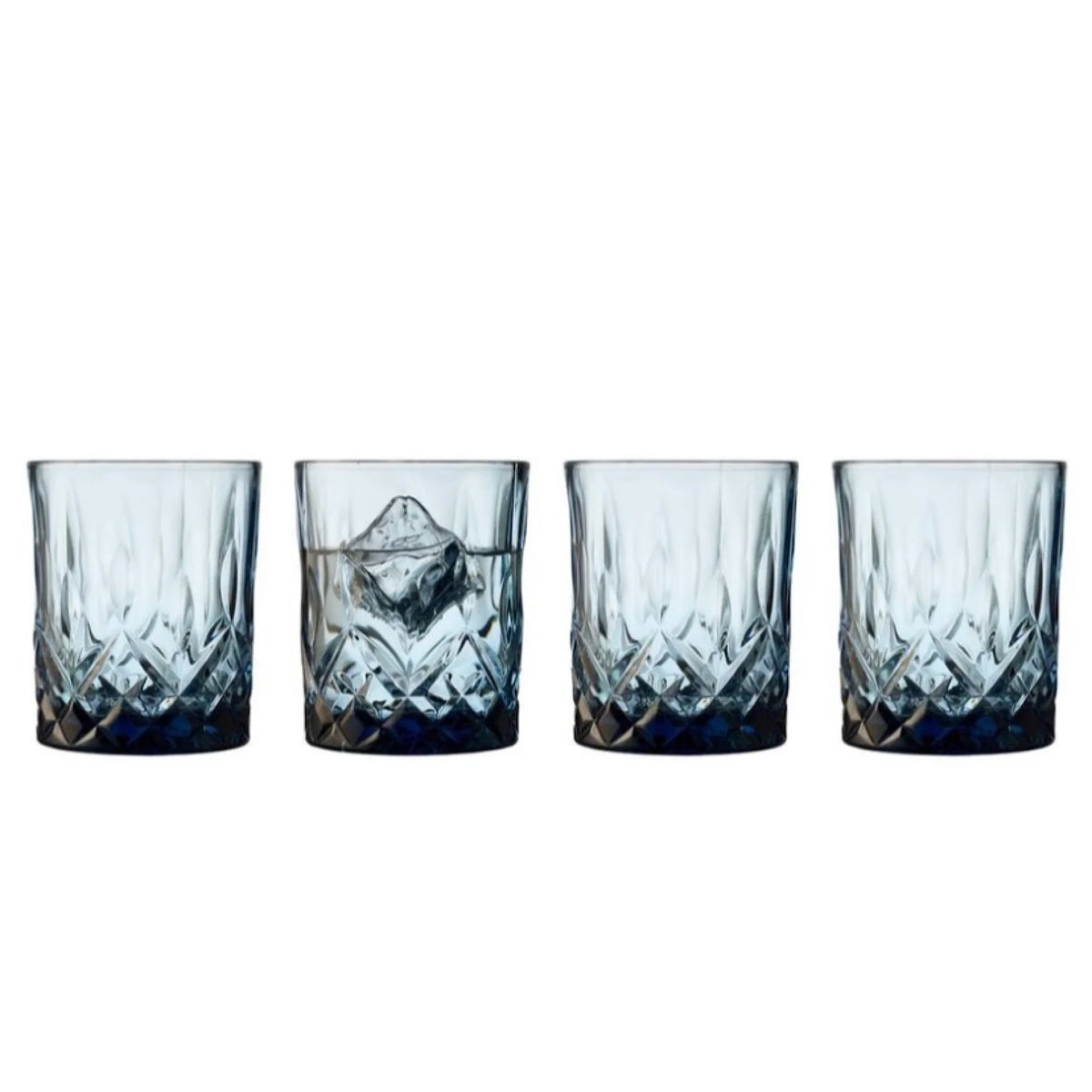 Blue Whisky Glass 4pcs H4563