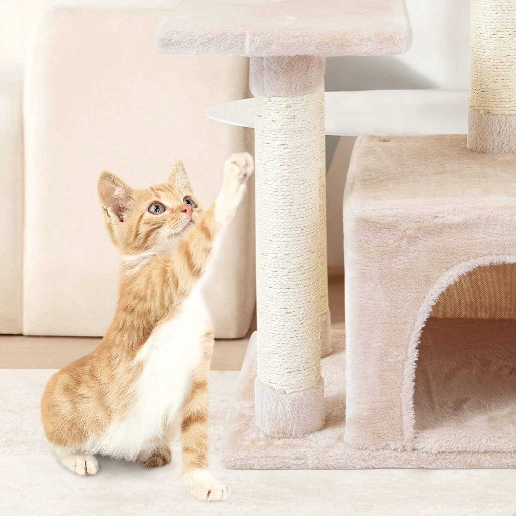 Cat Tree with Scratching Posts and Jump Platform T83576
