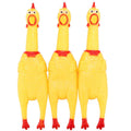 Yellow Rubber Chicken Toy 3 Pack F16665