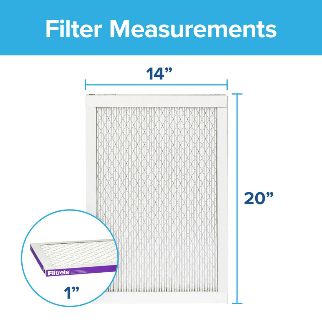 14x20x1 MERV 12 Air Filter, 2 Filters J98131
