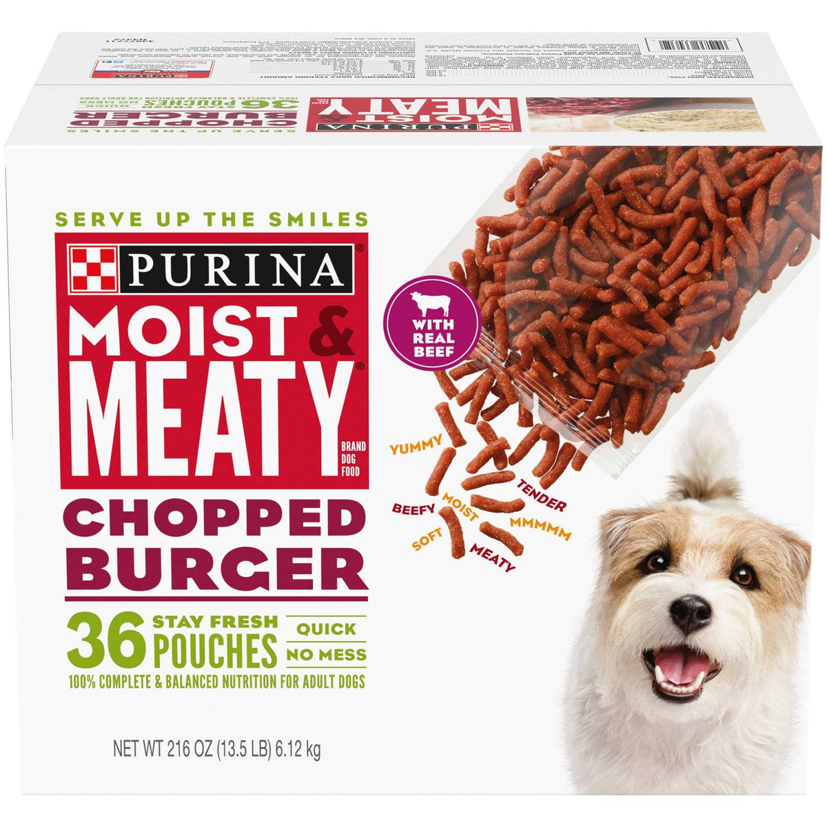Moist & Meaty Chopped Burger Dog Food A904409