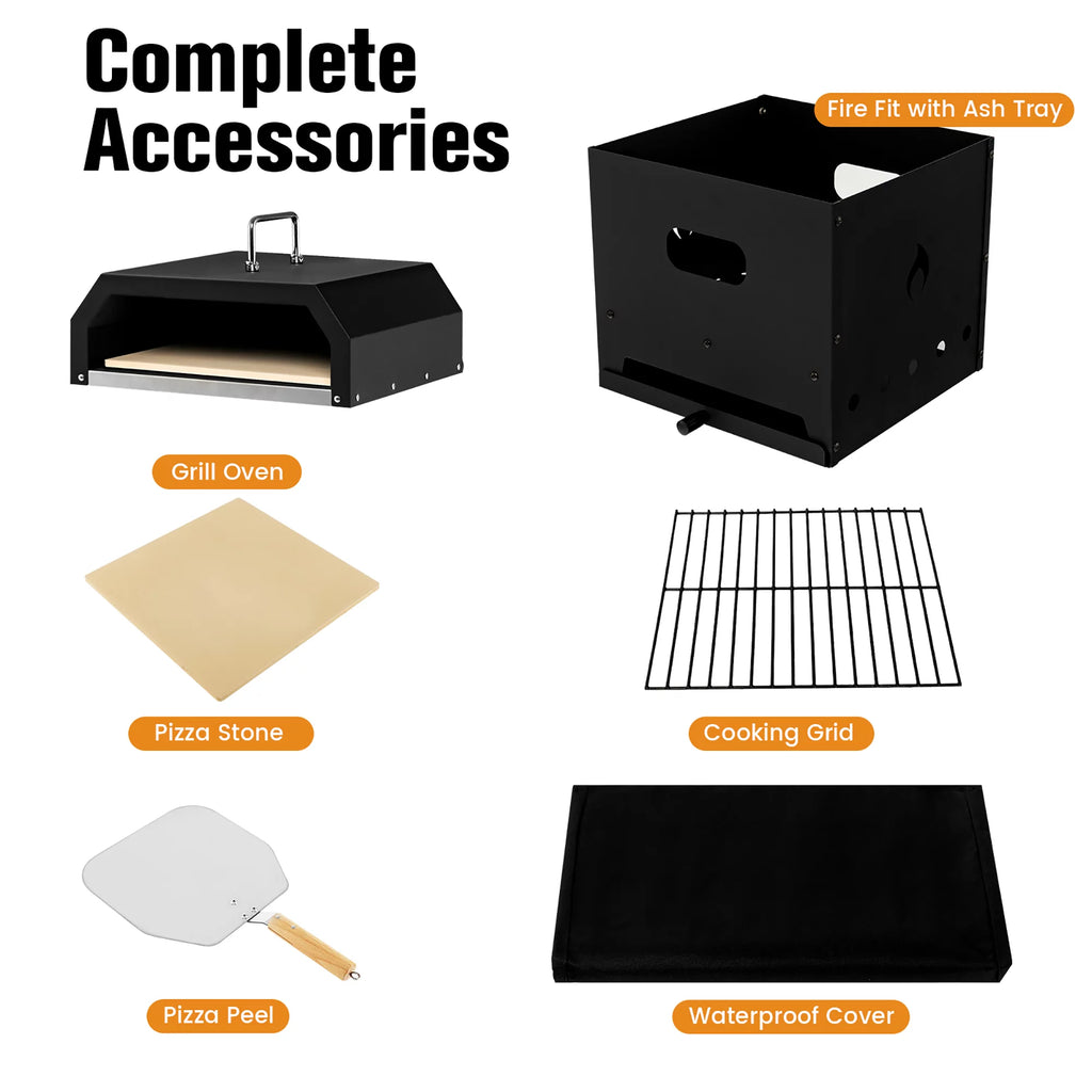 4-in-1 Wood Fired Pizza Oven C88059