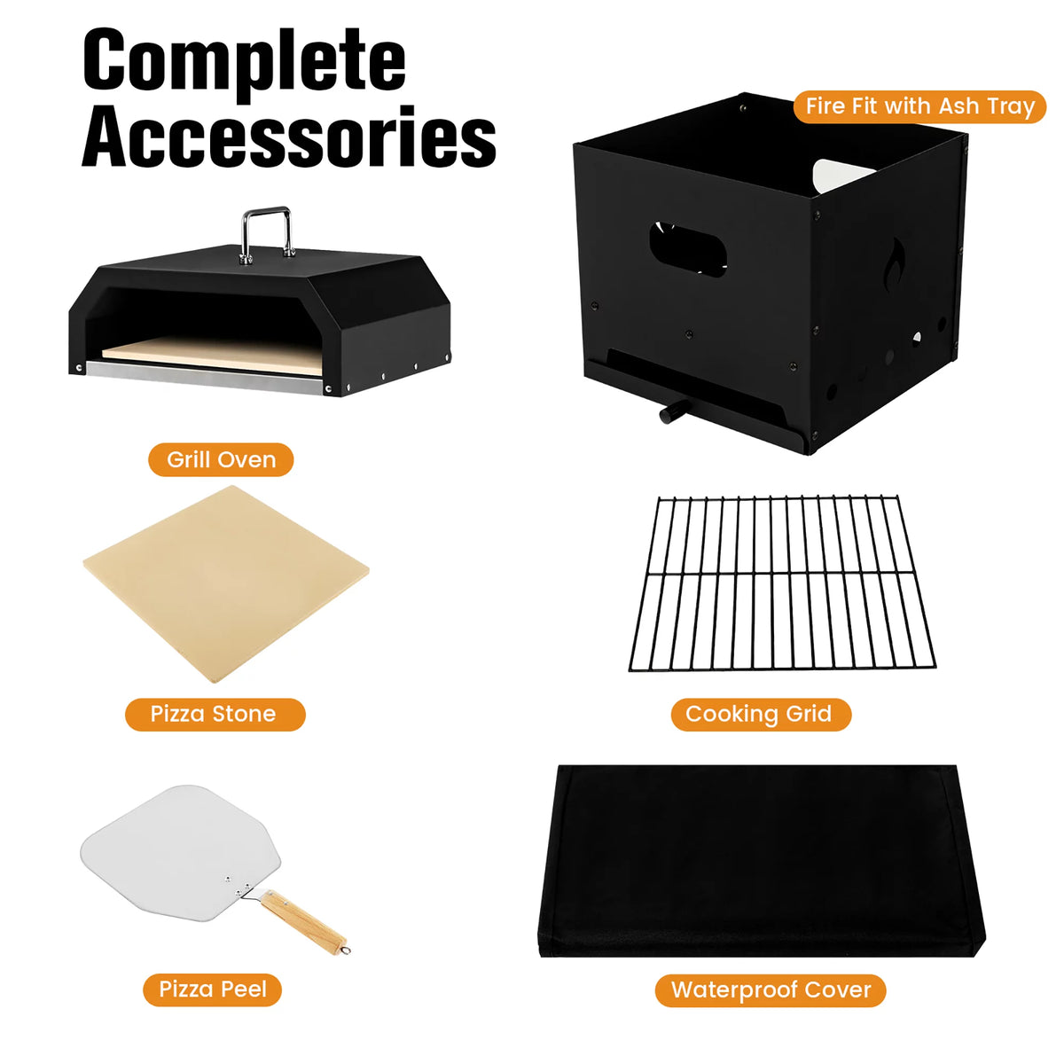 4-in-1 Wood Fired Pizza Oven C88059