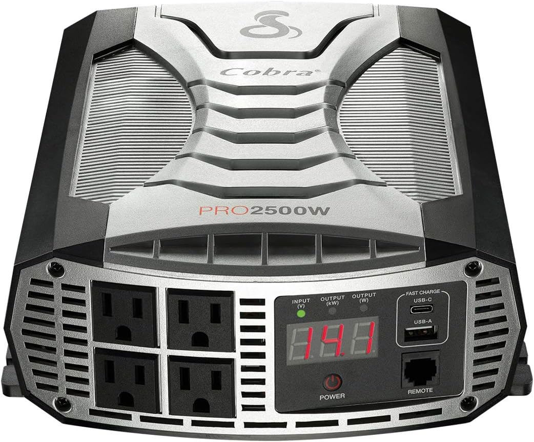 500W Power Inverter with 2 AC Outlets and 2 USB Ports B3162