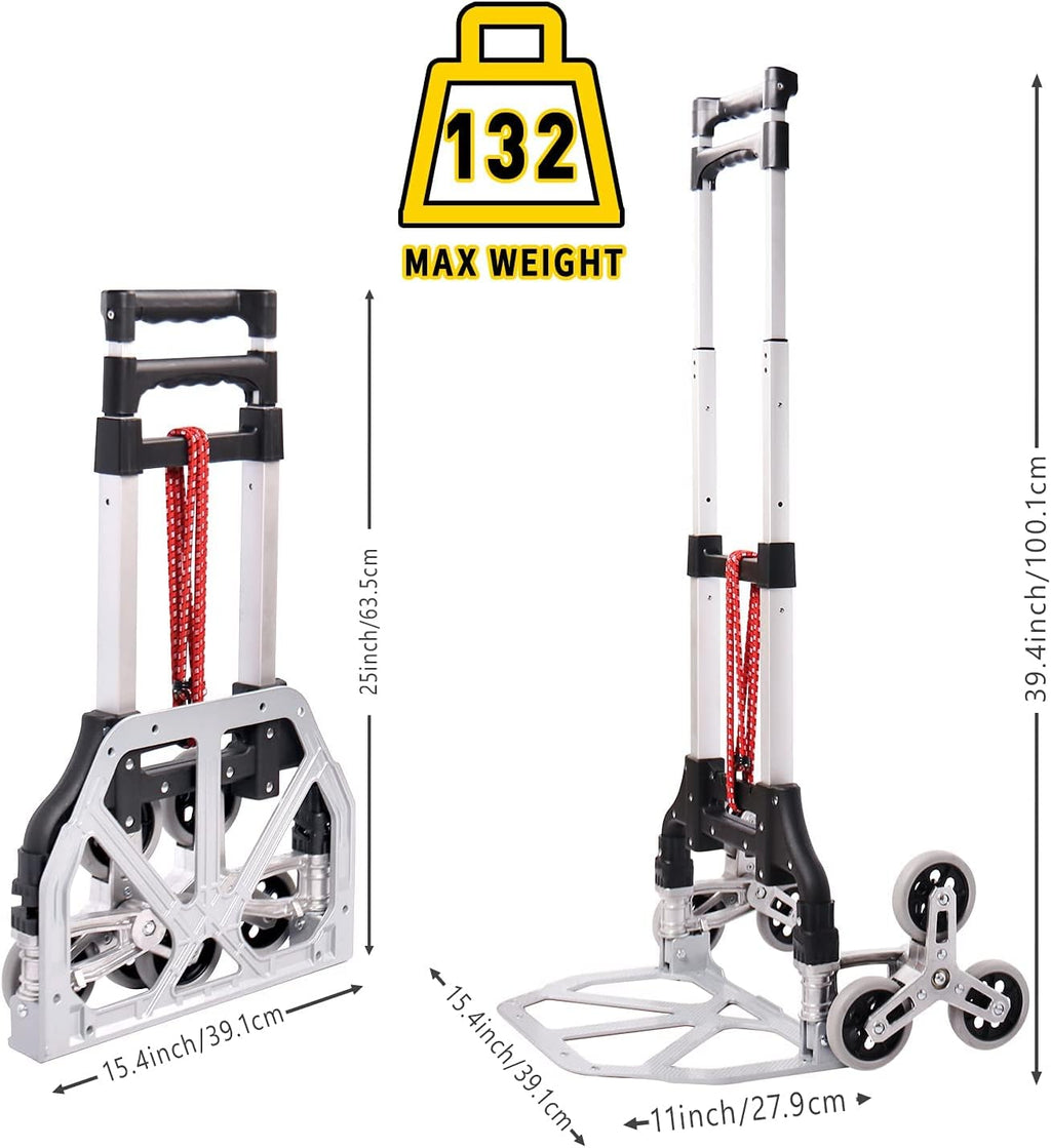 Aluminum Alloy Folding Stair Climbing Cart with 6 Wheels F39045