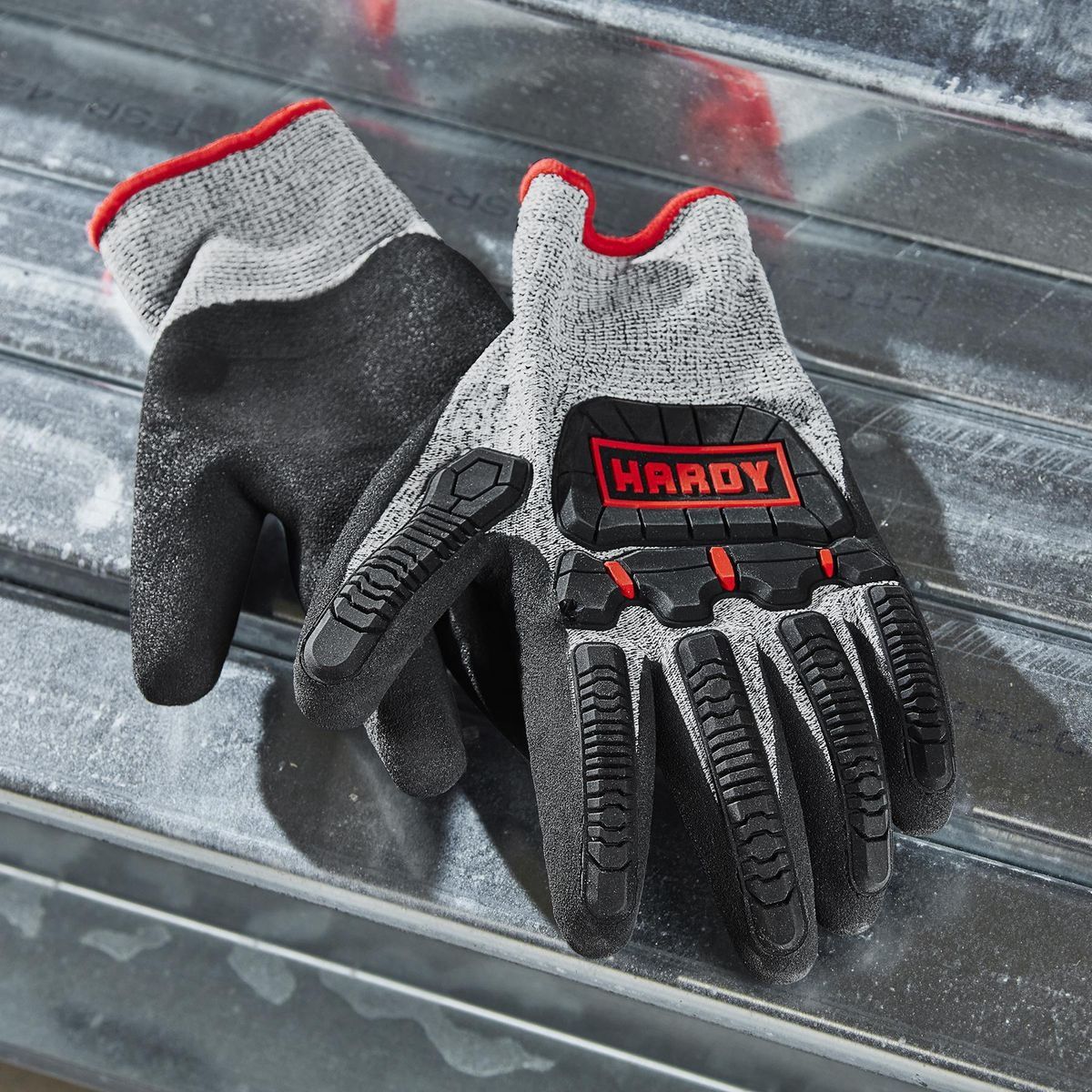 Nitrile-Dipped Impact Protection Work Gloves, X-Large F70885