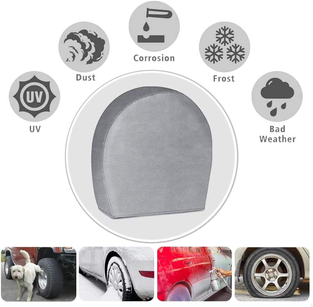 Set of 4 Extra Thick 5-ply Waterproof UV Coating Tire Covers R411197