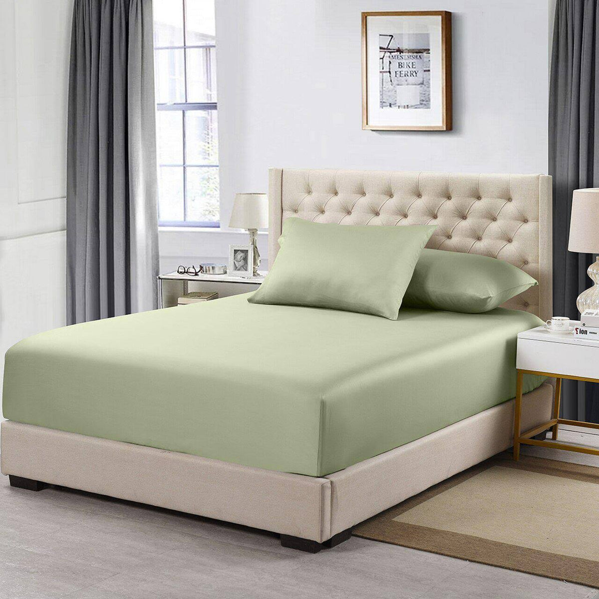 California King 600 Thread Count Fitted Sheet G651