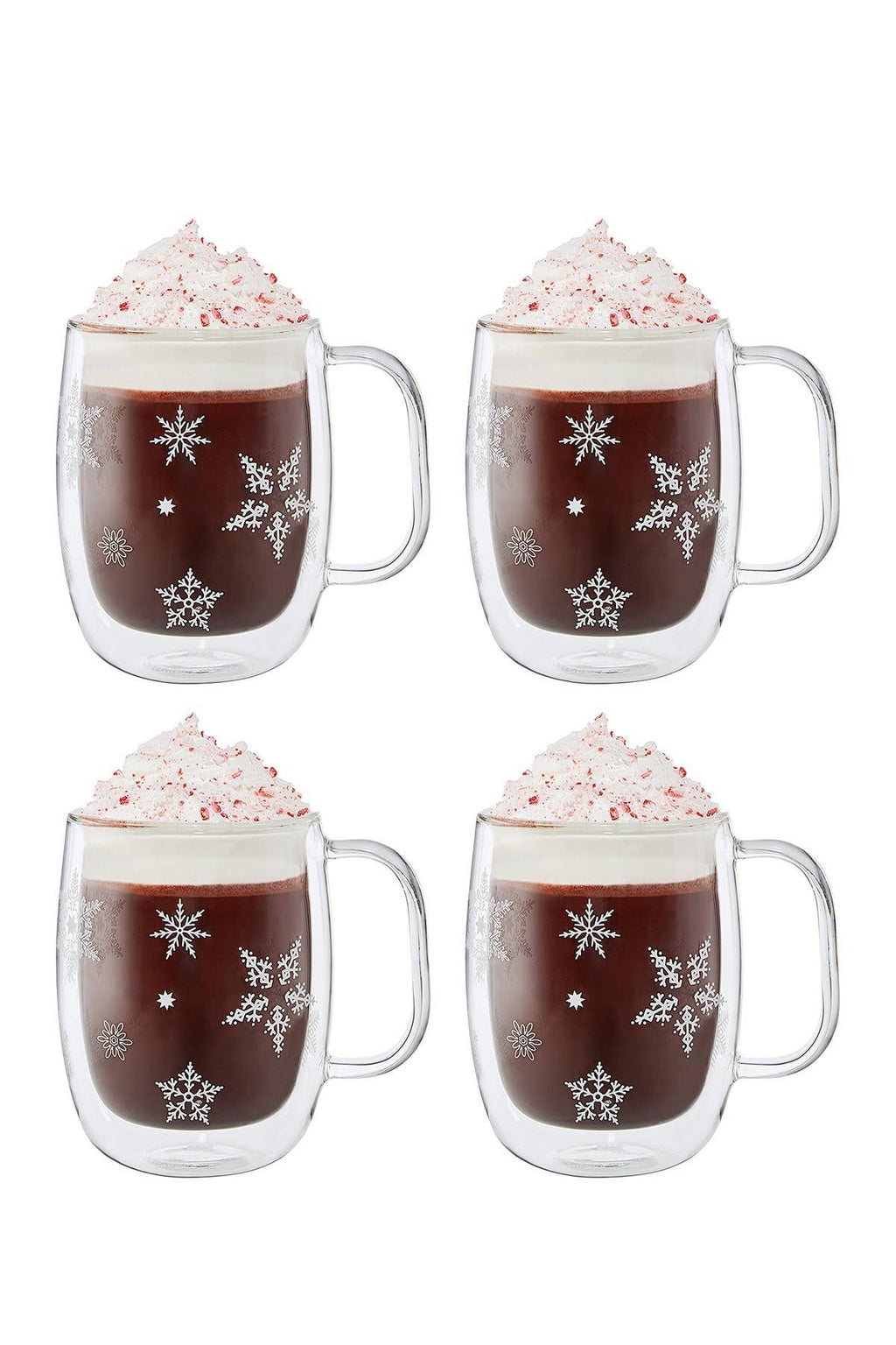 Double Wall Glass Coffee Mug Set J7998