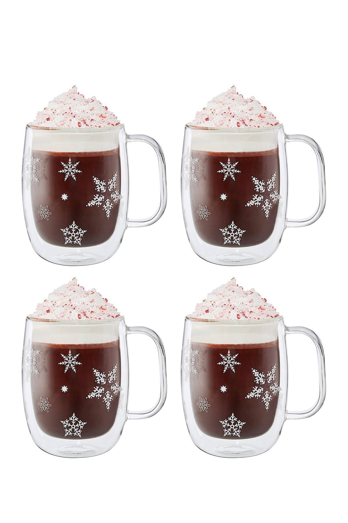 Double Wall Glass Coffee Mug Set J7998