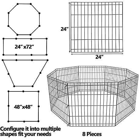 8 Panel Exercise Pet Pen E686