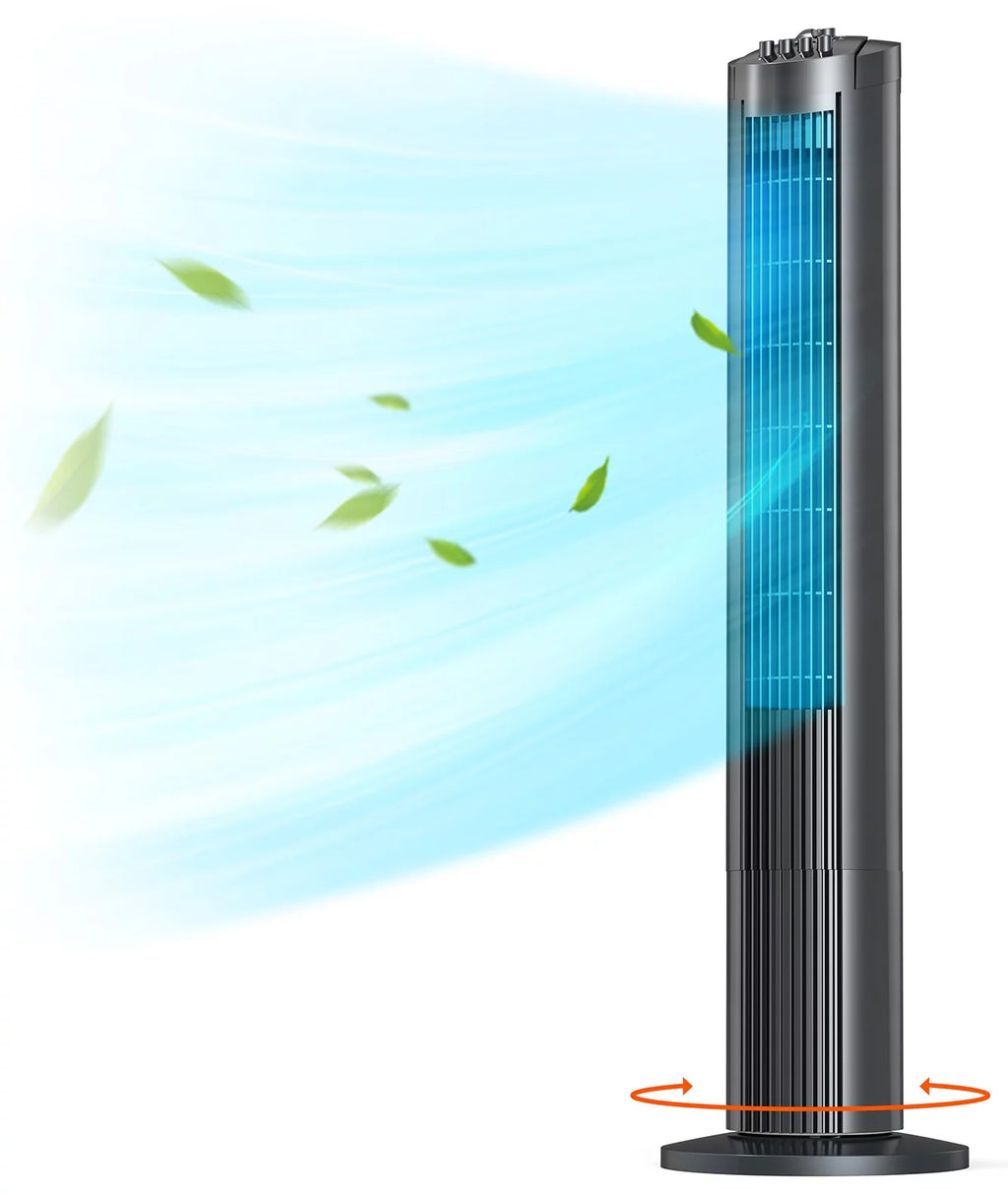 Black 36 Tower Fan with 3 Speed Settings V9033